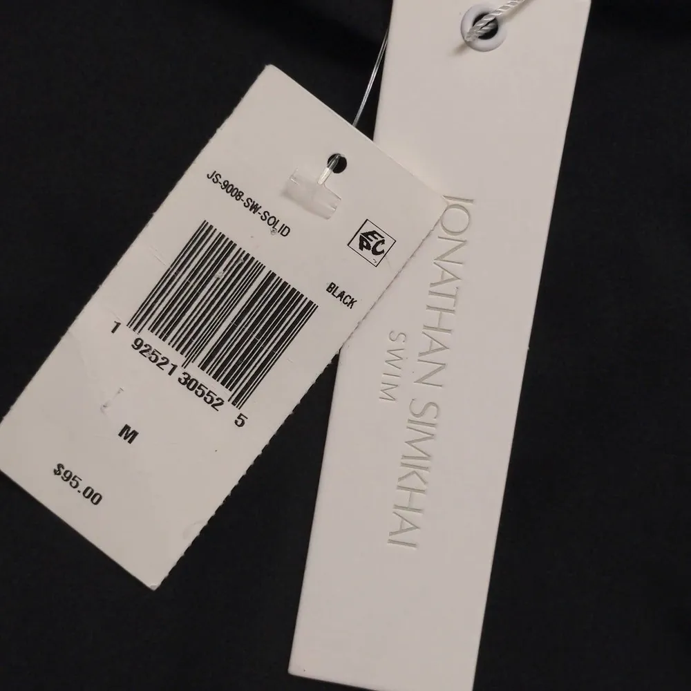 Jonathan Simkhai Signature Emmalynn Bikini Bottom Black Crisscross M New Size M - Image 5