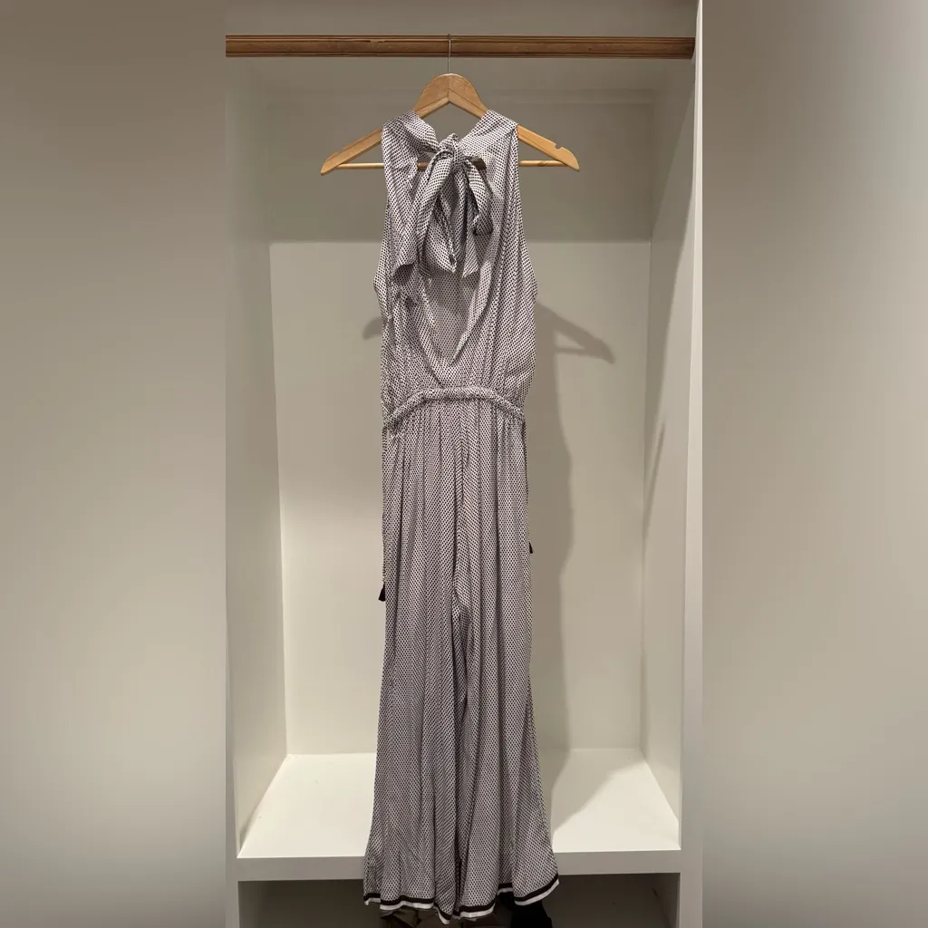 Faithfull the Brand Checkered Blouse in Black and White - Image 3