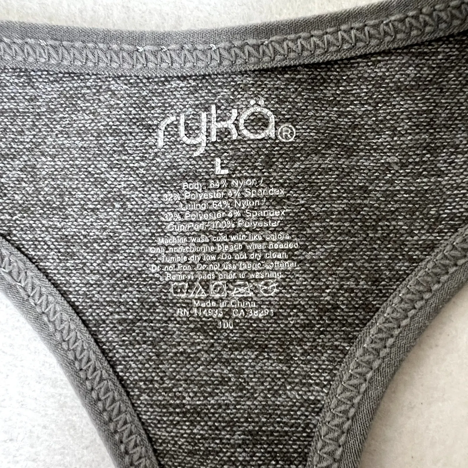 Ryka Gray Racerback Sports Bra - Image 6