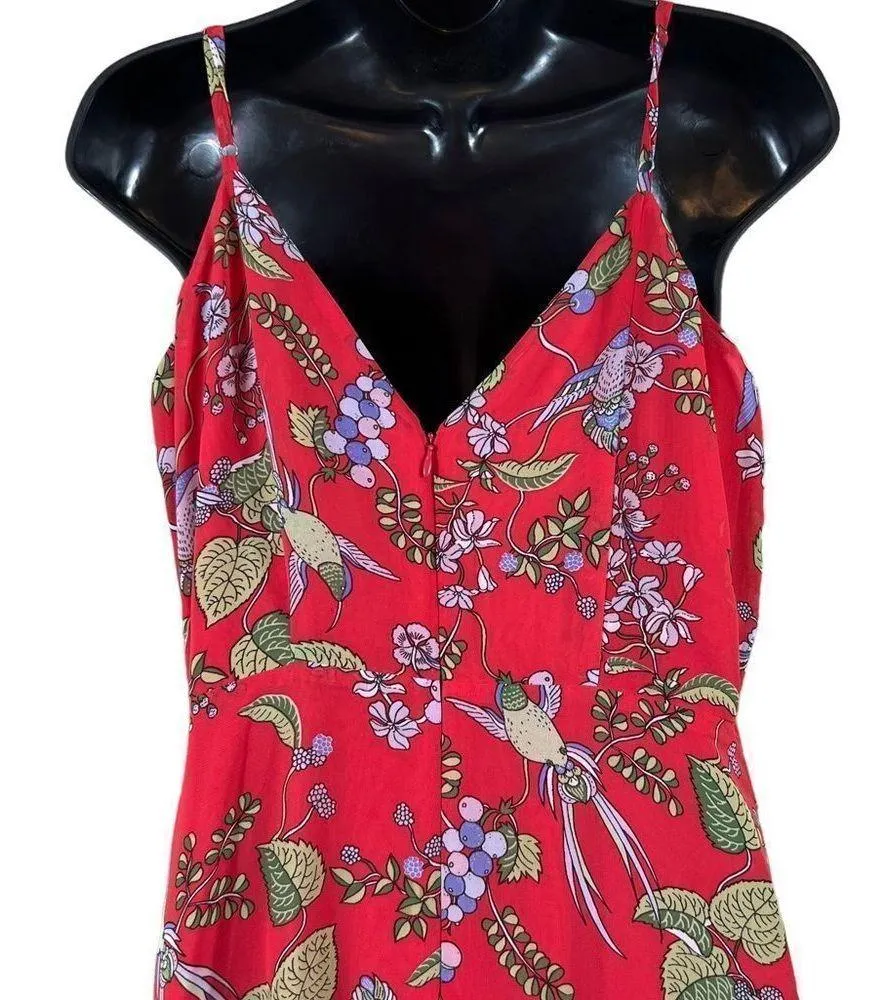 Nanette Lepore Paradise Dreaming Floral Hummingbird Print Maxi Dress - Image 10