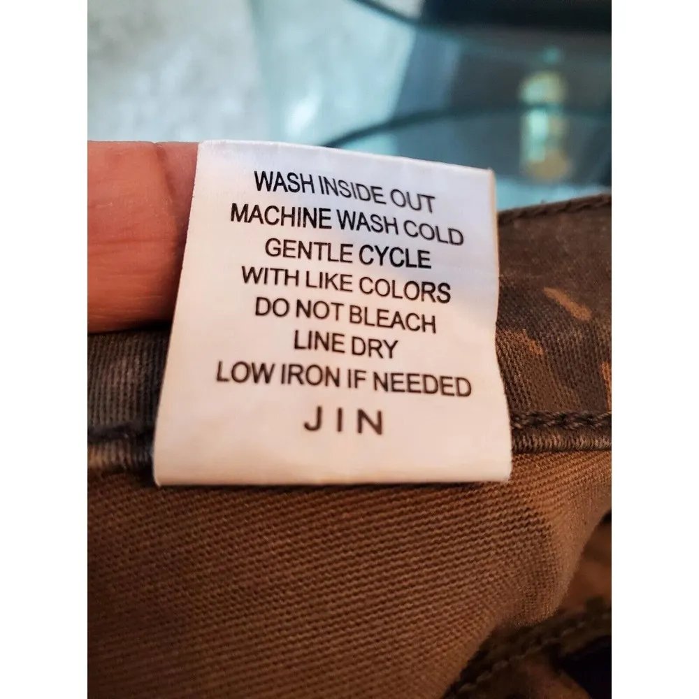 American Bazi Women's Camouflage Cotton Button Front Straight Mini Skirt Small - Image 8