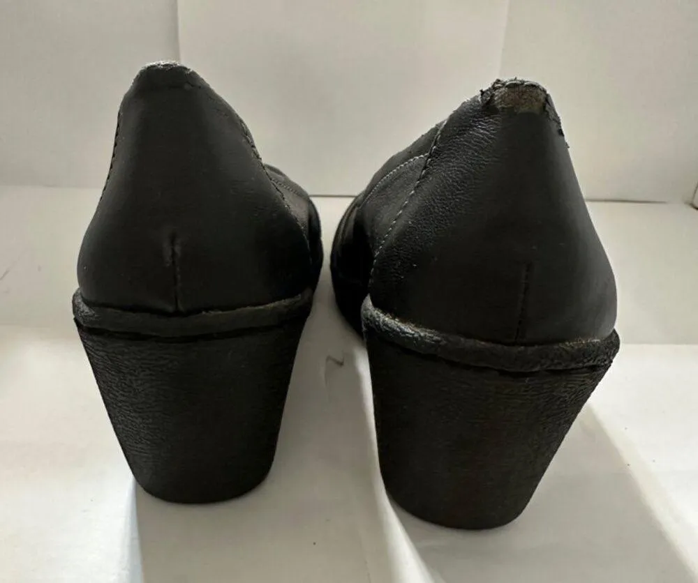 Women's Airwalk Black Slip-On Wedge Heel Dress Shoes Size 9.5 - Image 4