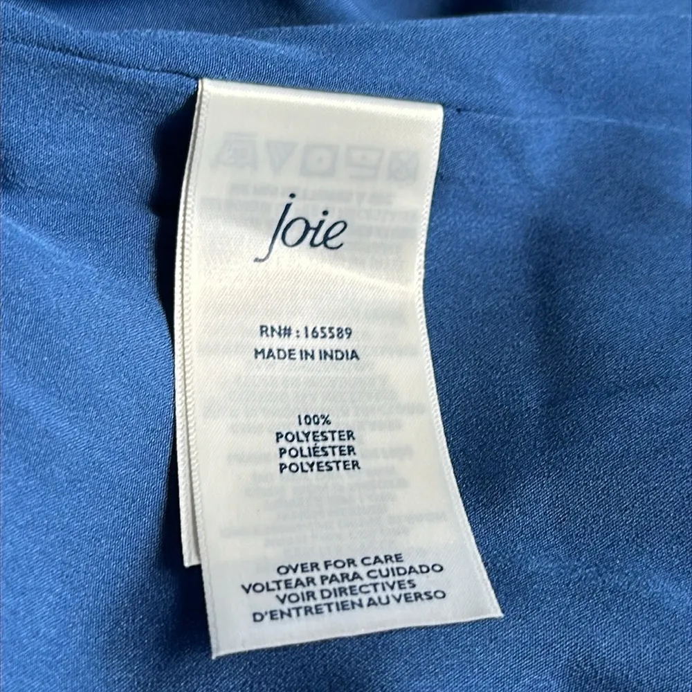 Joie Parisian Paisley Long Sleeve Tiered Midi Maxi Dress Blue Floral NWT XXL - Image 13