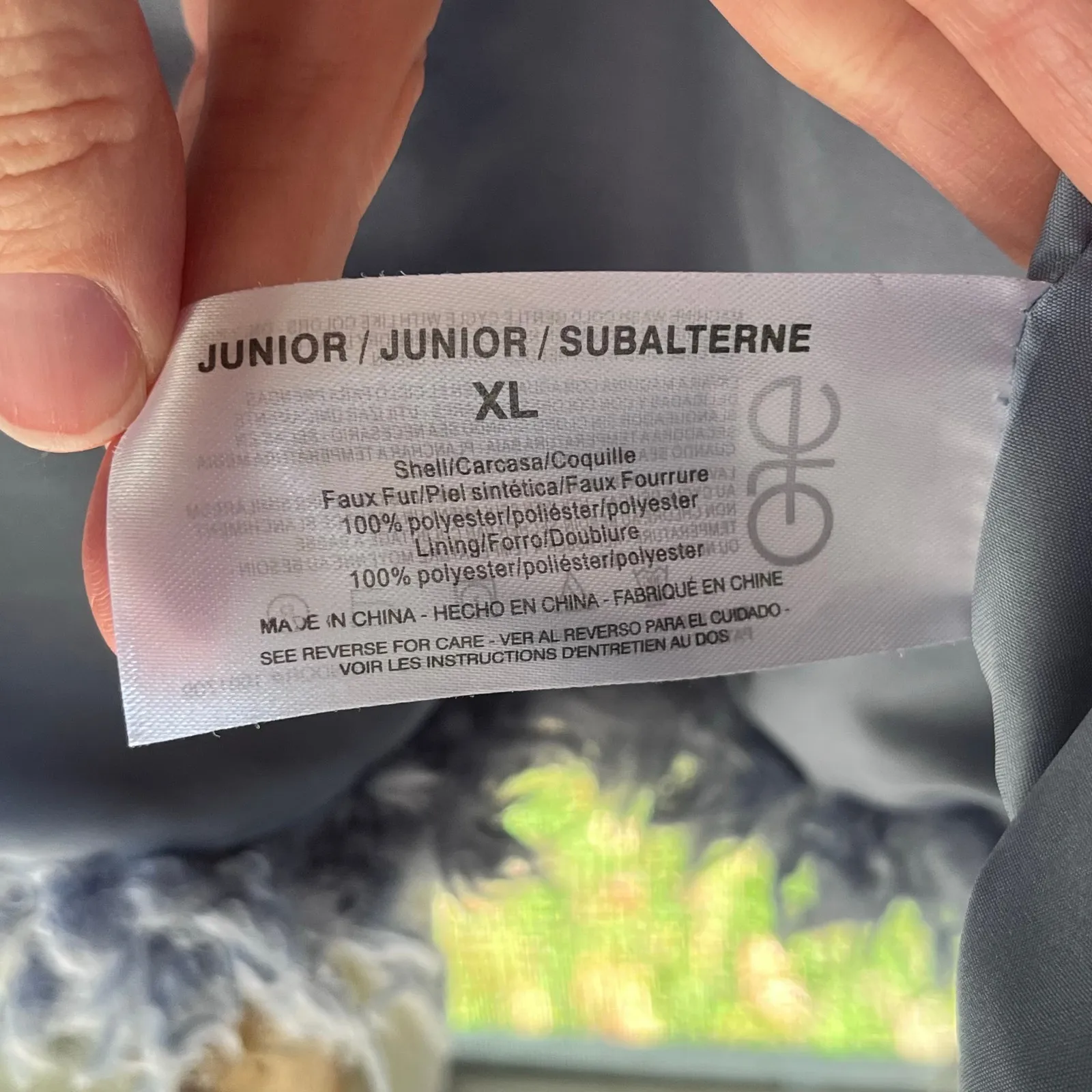 Ella Moss Junior's Blue Cropped Teddy Jacket Size XL - Image 8