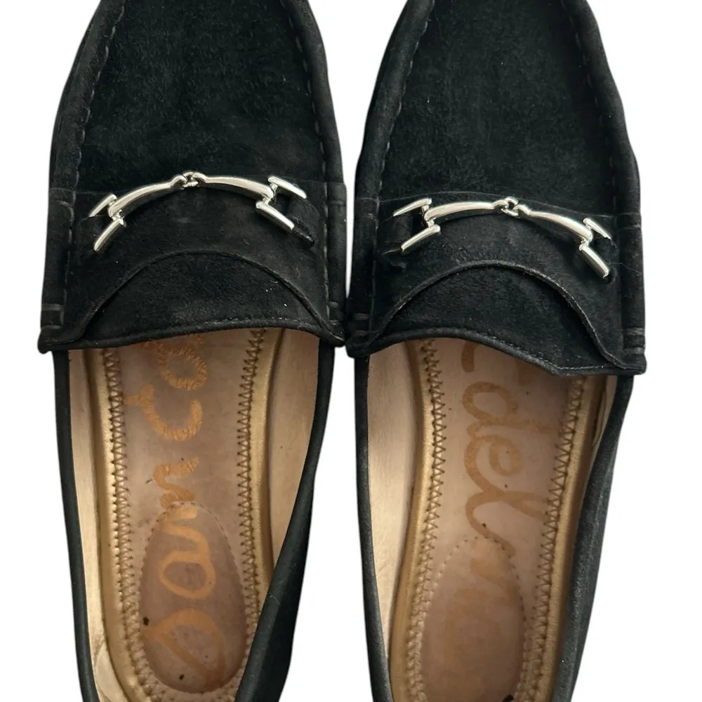 Sam Edelman Classic Black Suede Leather Horse Bit Loafers Womens US 7.5M - Image 4