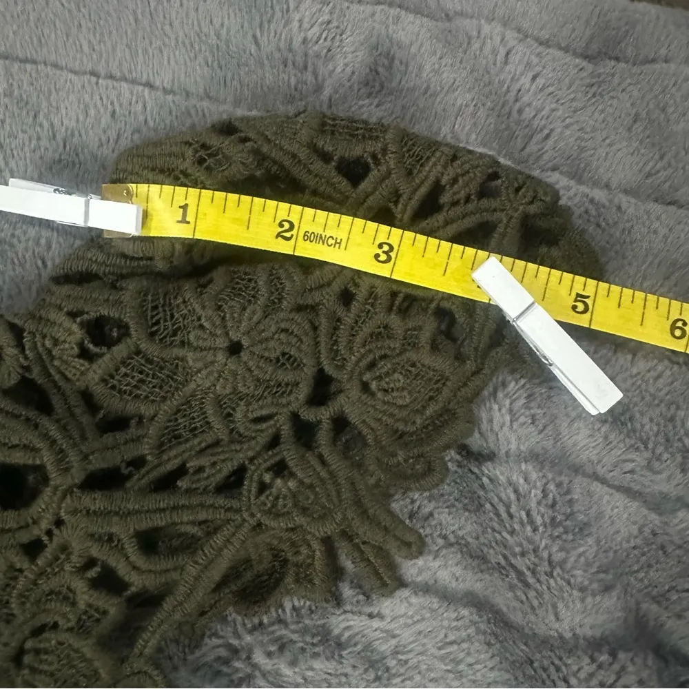 Style Stalker Women’s Thalia Dress Elegant Crocheted NWT Size Medium (Olive) - Image 15