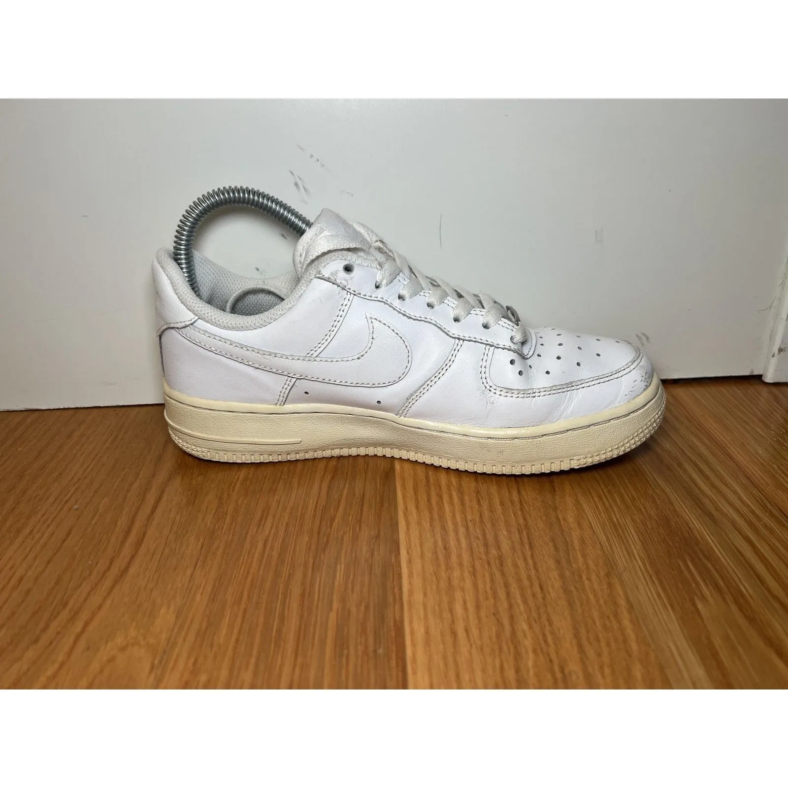 Nike Air Force 1 Low Shoes Womens Size 6.5 White 315115-112 Classic Leather - Image 5