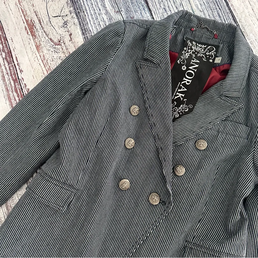 ANORAK Navy Pinstripe Double - Image 3