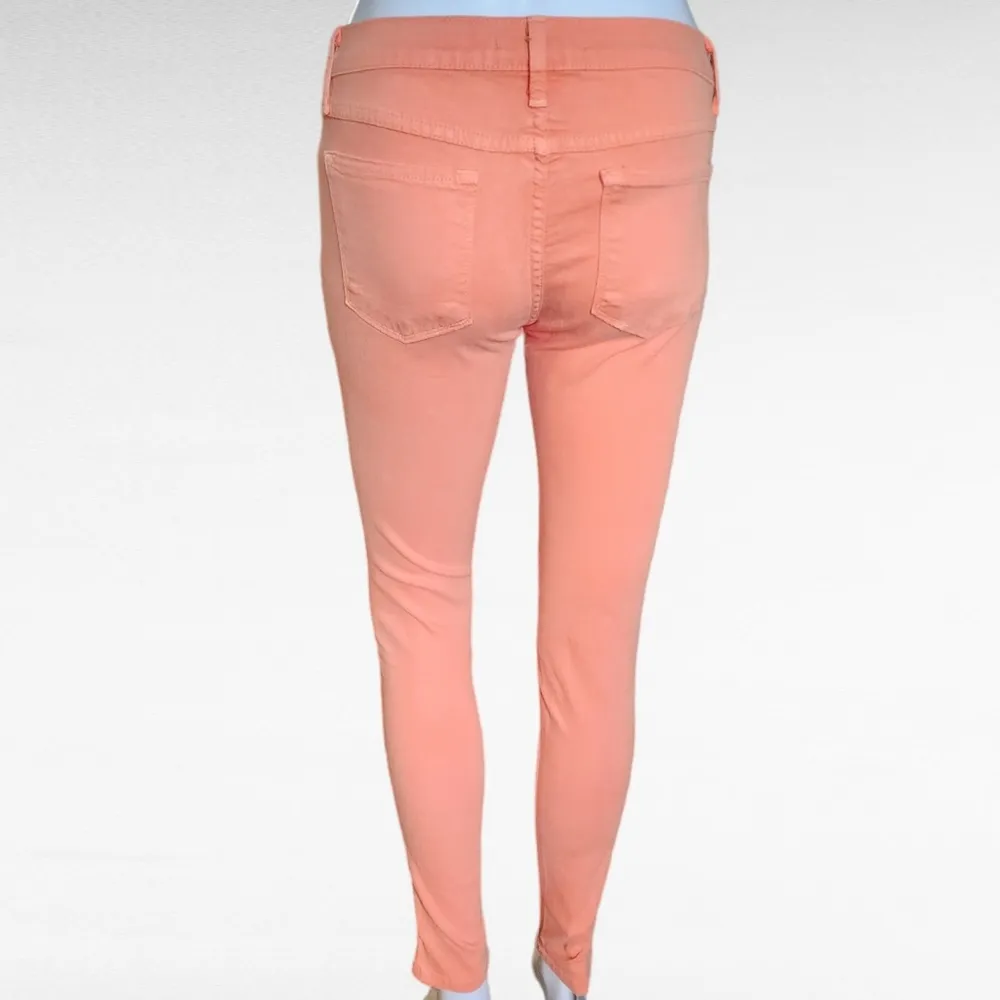 Lulu's Flying Monkey Brave Soul Coral Lowrise Super Skinny Jeans Size 3 - Image 6