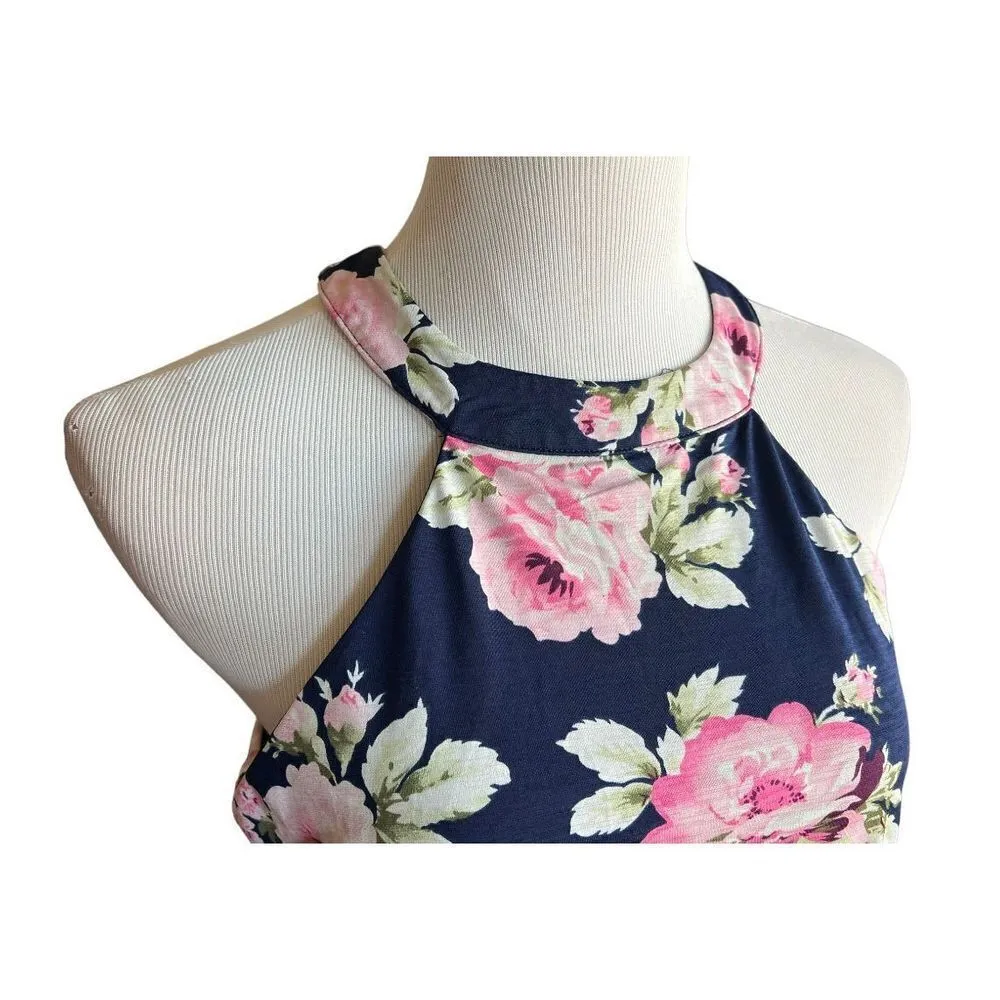 Womens Trixxi Stunning Floral High Neck Maxi Dress - Sz L - Image 4