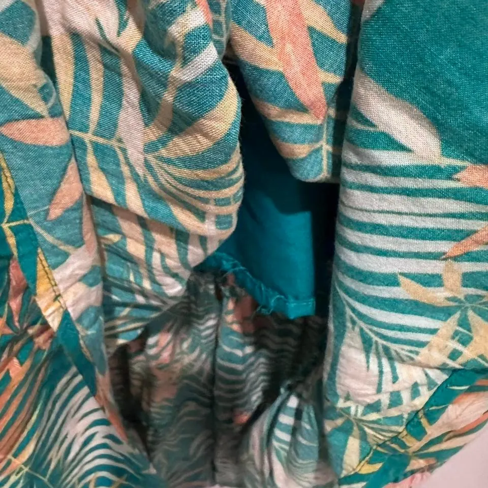 Betsey Johnson Green Raspberry‎ Printed Maxi Dress Size Medium - Image 7