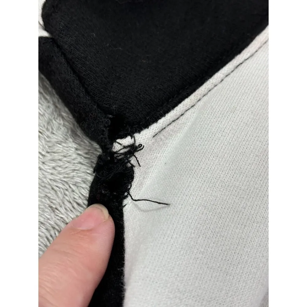 Vtg Konkrete Kids Cheer Squad Fan Cloth Sweatshirt Black/White Adult Large Black - Image 6