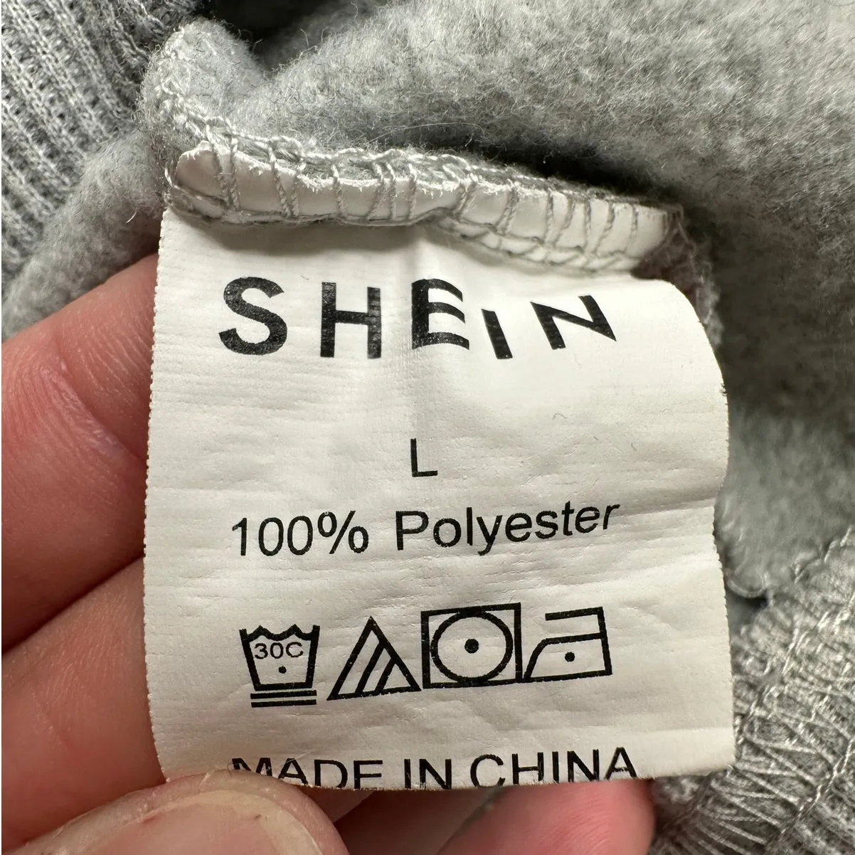 Shein: Gray Skeleton Kitty Crewneck Sweatshirt - Image 6