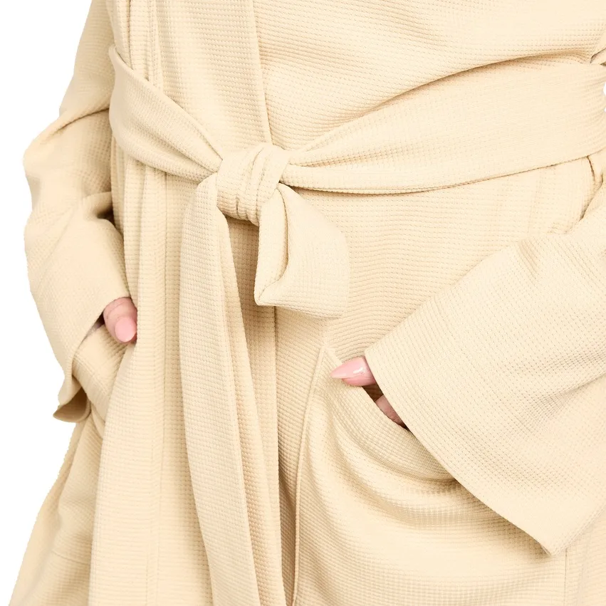 Line & Dot Beige Robe - Image 6