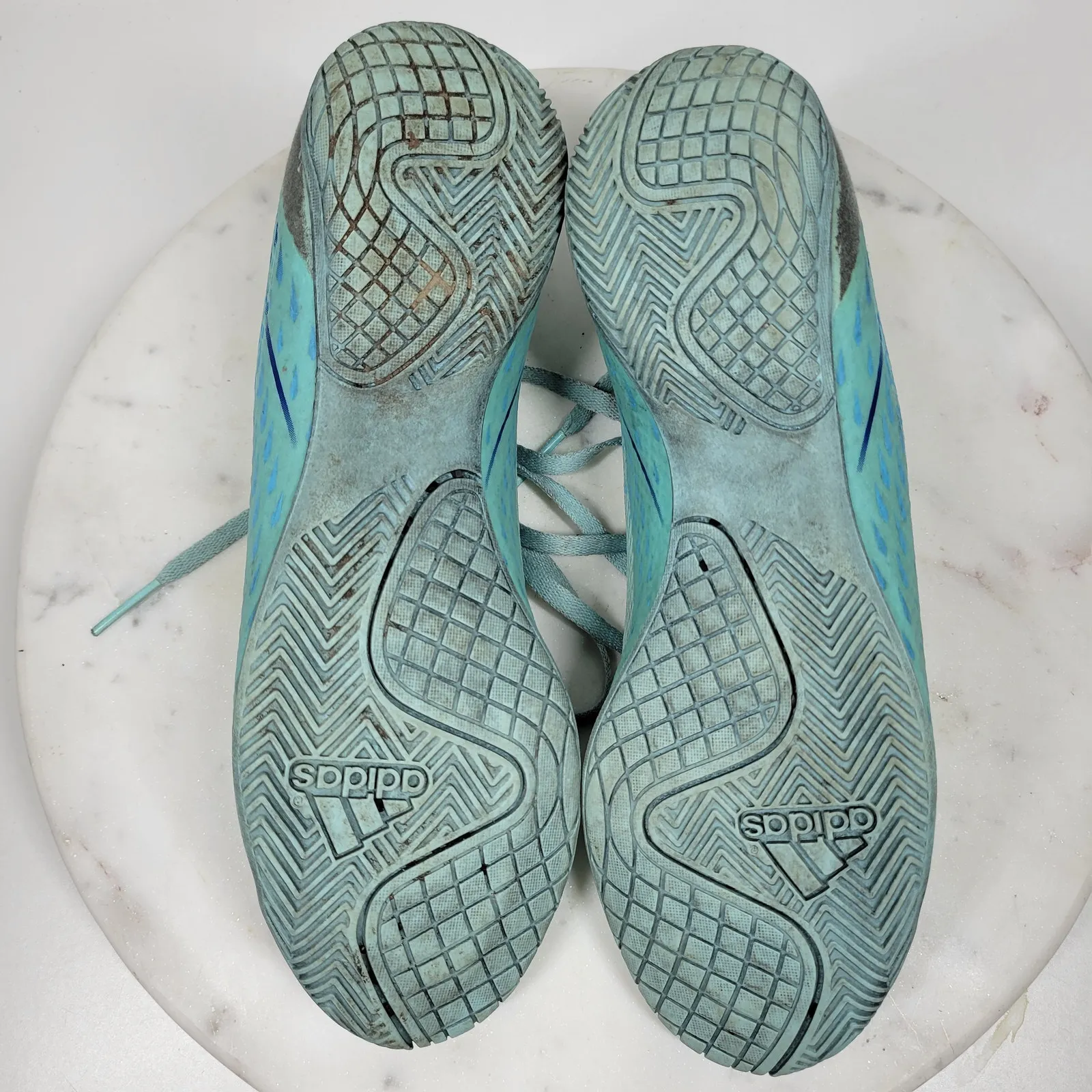 Adidas X Speedportal4 FxG Womens Indoor Soccer Football Cleats 8 Aqua Blue Laces - Image 11