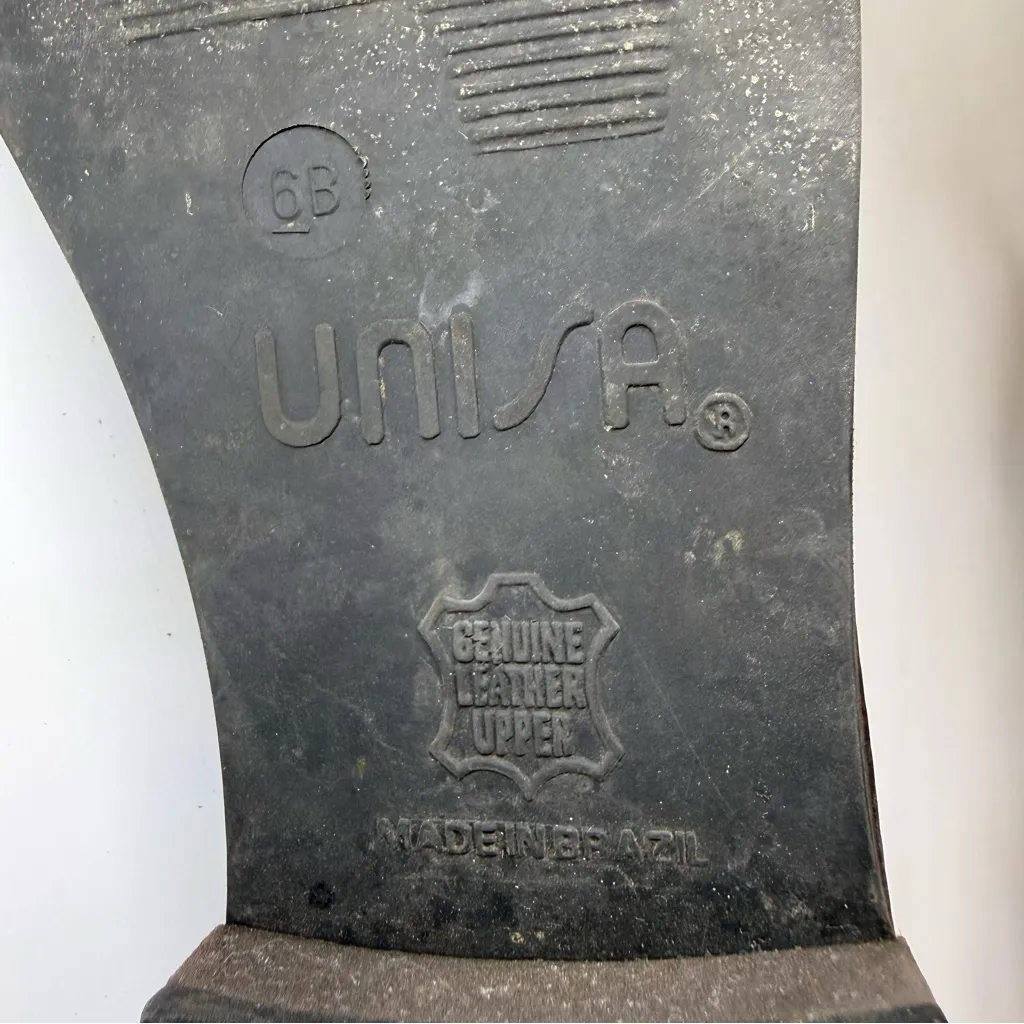 Unisa Brown Leather Open Toe Sandals - Image 4