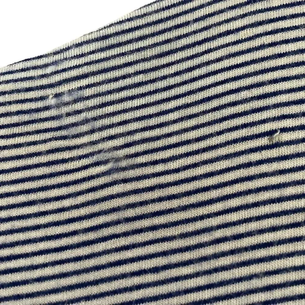 Zara TRF Stripes Blue White V-Neck Short Sleeves Women’s Blouse SZ S #1703 - Image 7