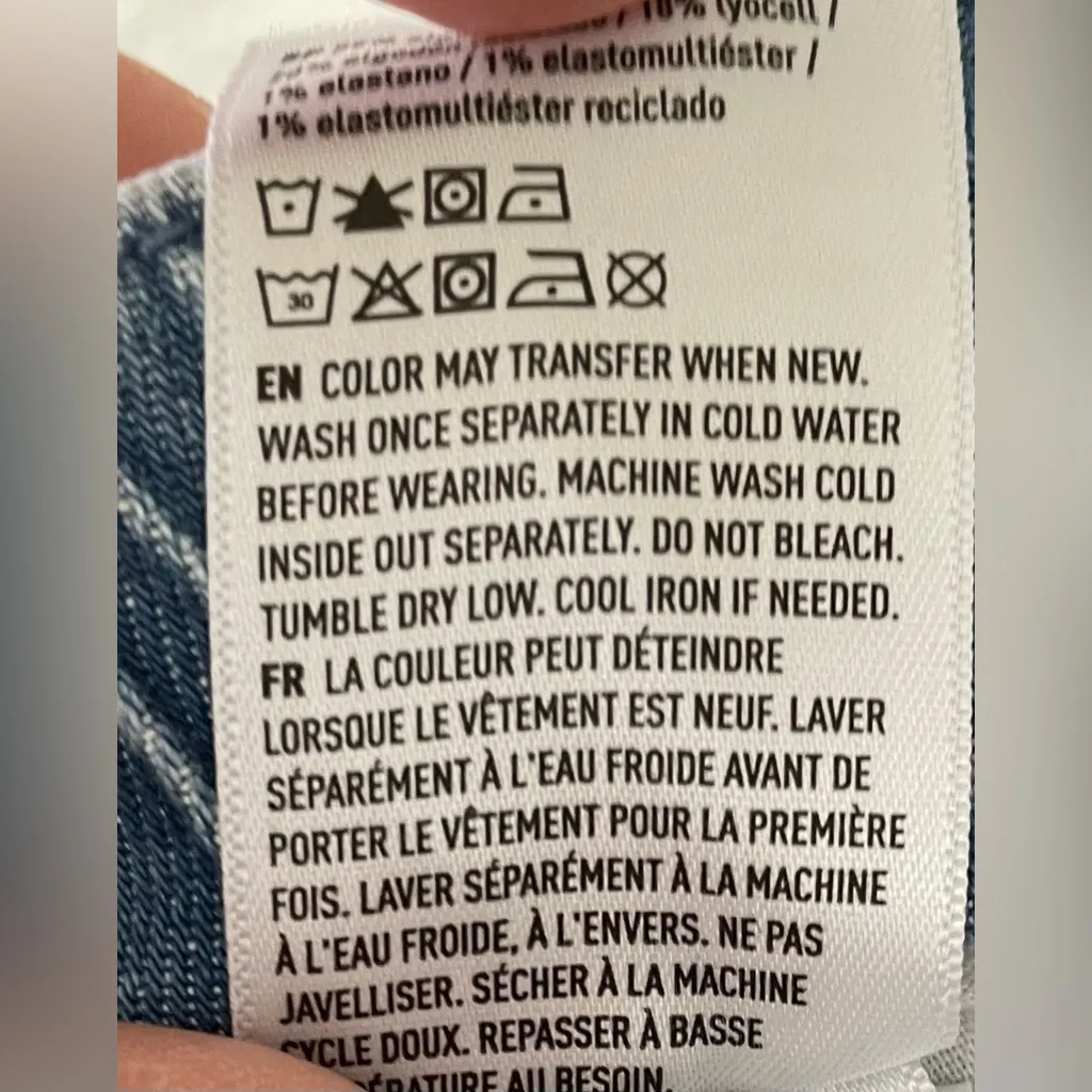 AE Stretch Low-Rise Ultra Wide-Leg Light Wash Pull-On Jean, Elastic Waist; XL - Image 10