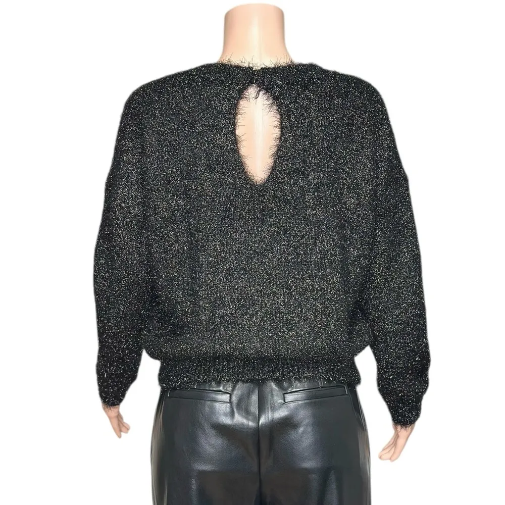 SÉZANE Zephir Oversized Knit Jumper, Black, XS - Image 8