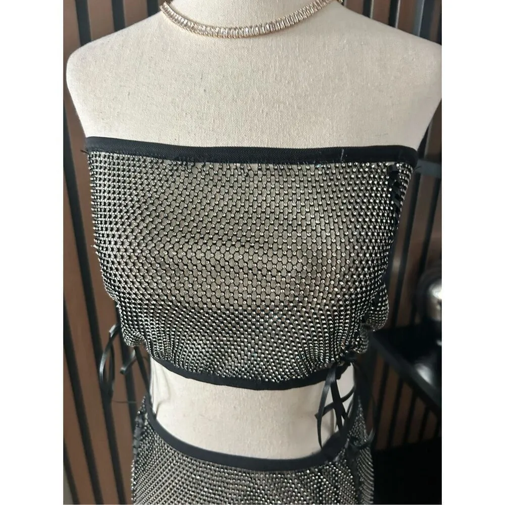 Hollow Out Mesh Suit - Image 2