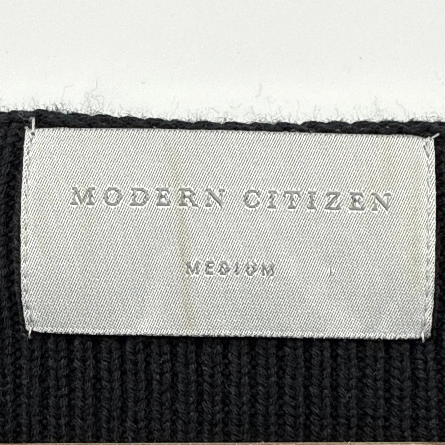 MODERN CITIZEN Jourdan Asymmetric Hem Sweater In Black Medium Boat Neck Chic - Image 6