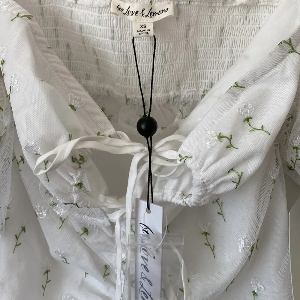 For Love & Lemons X REVOLVE Sand Dollar Mini Dress in White Size: XS - Image 6