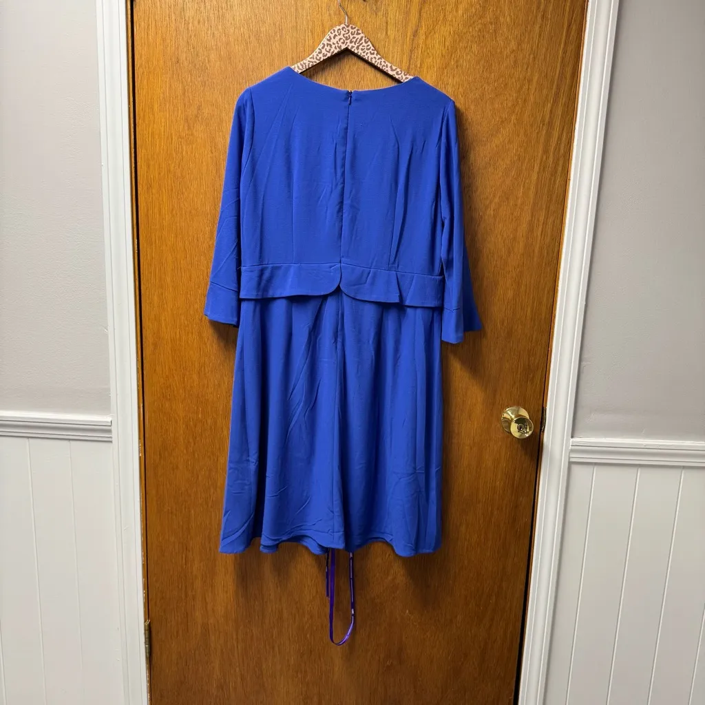 NEW Seraphine Luxe Square Neck Waist Detail Maternity Dress Blue US 12 NWT Size undefined - Image 13