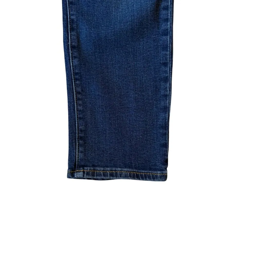 GAP Girlfriend 6/28R dark wash button zip five pocket stretchy skinny jeans - Image 6