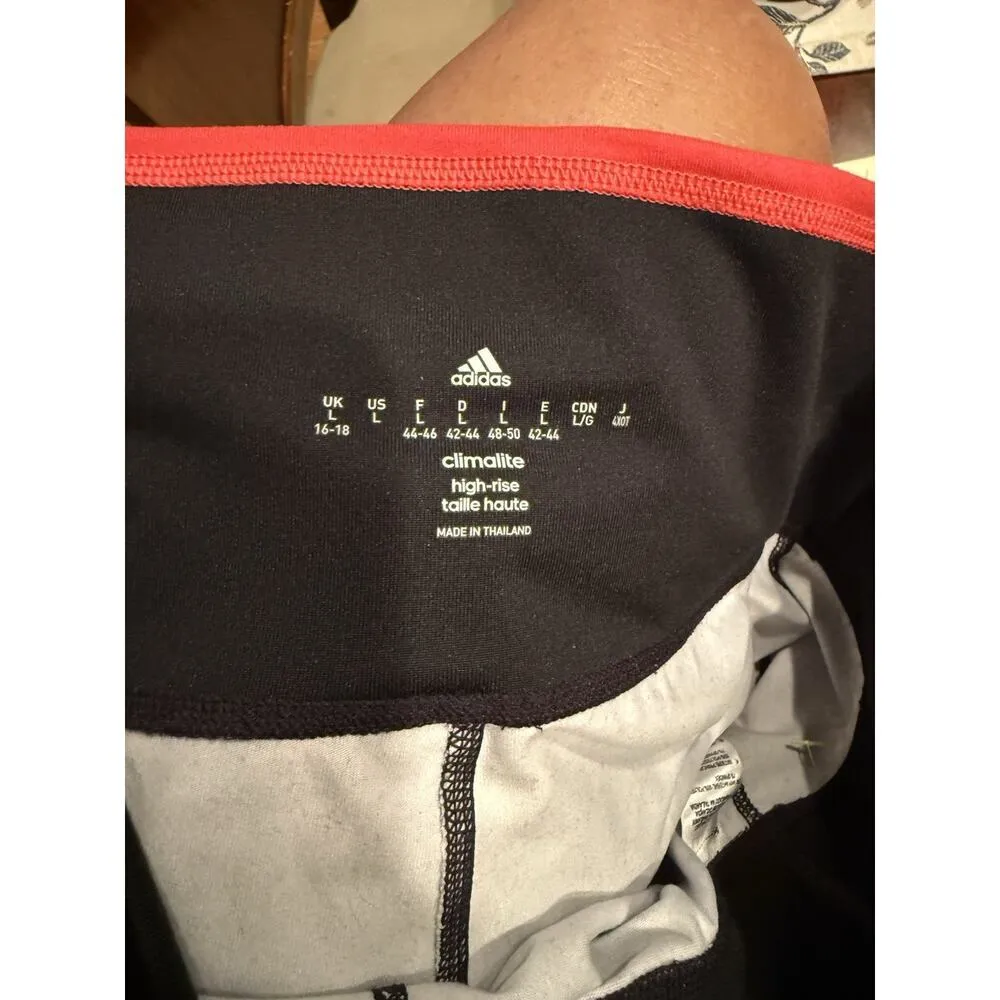 Adidas ClimaLite Active High Rise Capri Leggings Black Large - Image 3