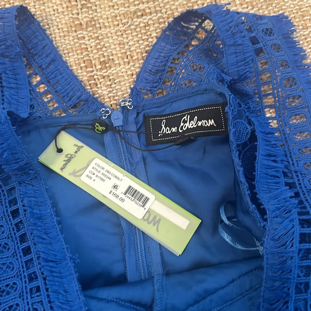 New Sam Edelman Blue Cocktail Dress Sz 4 - Image 7