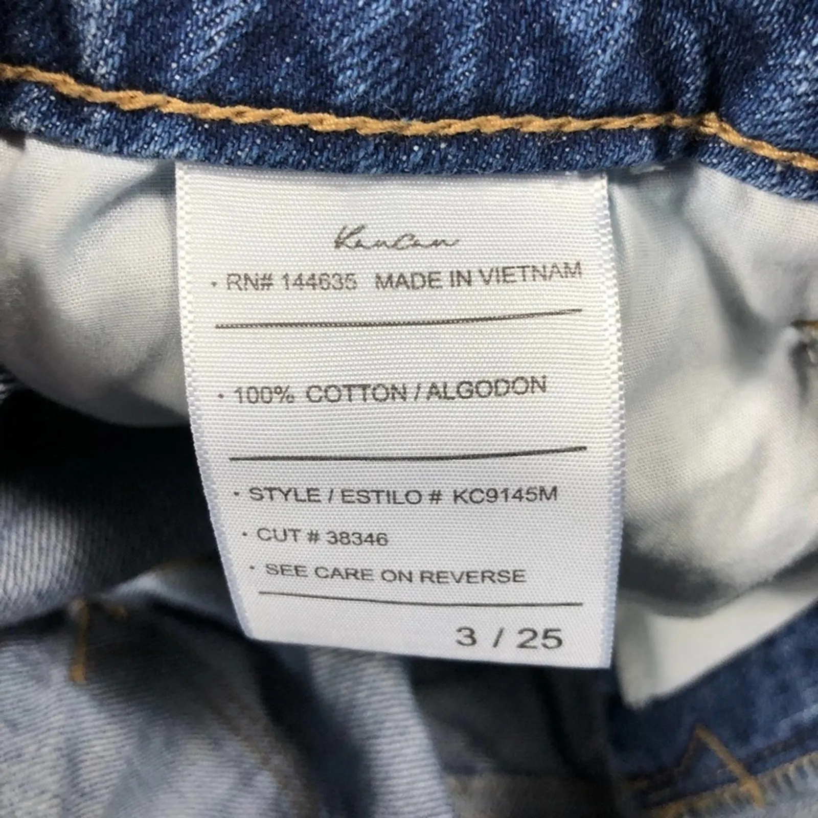 KanCan Shorts Womens 25 Jean Denim High Waisted Distressed Casual Streetwear Y2K Blue - Image 4