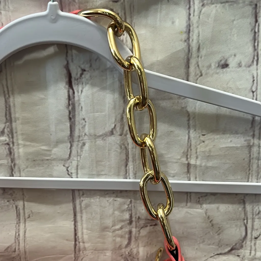 NWOT House Of Want Newbie Baguette Shoulder Bag Peony Vegan Leather Y2K Pink - Image 3