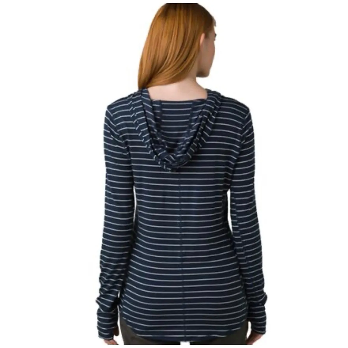 Prana Women's Sol Protect Hoodie Striped Sz XL - Image 2