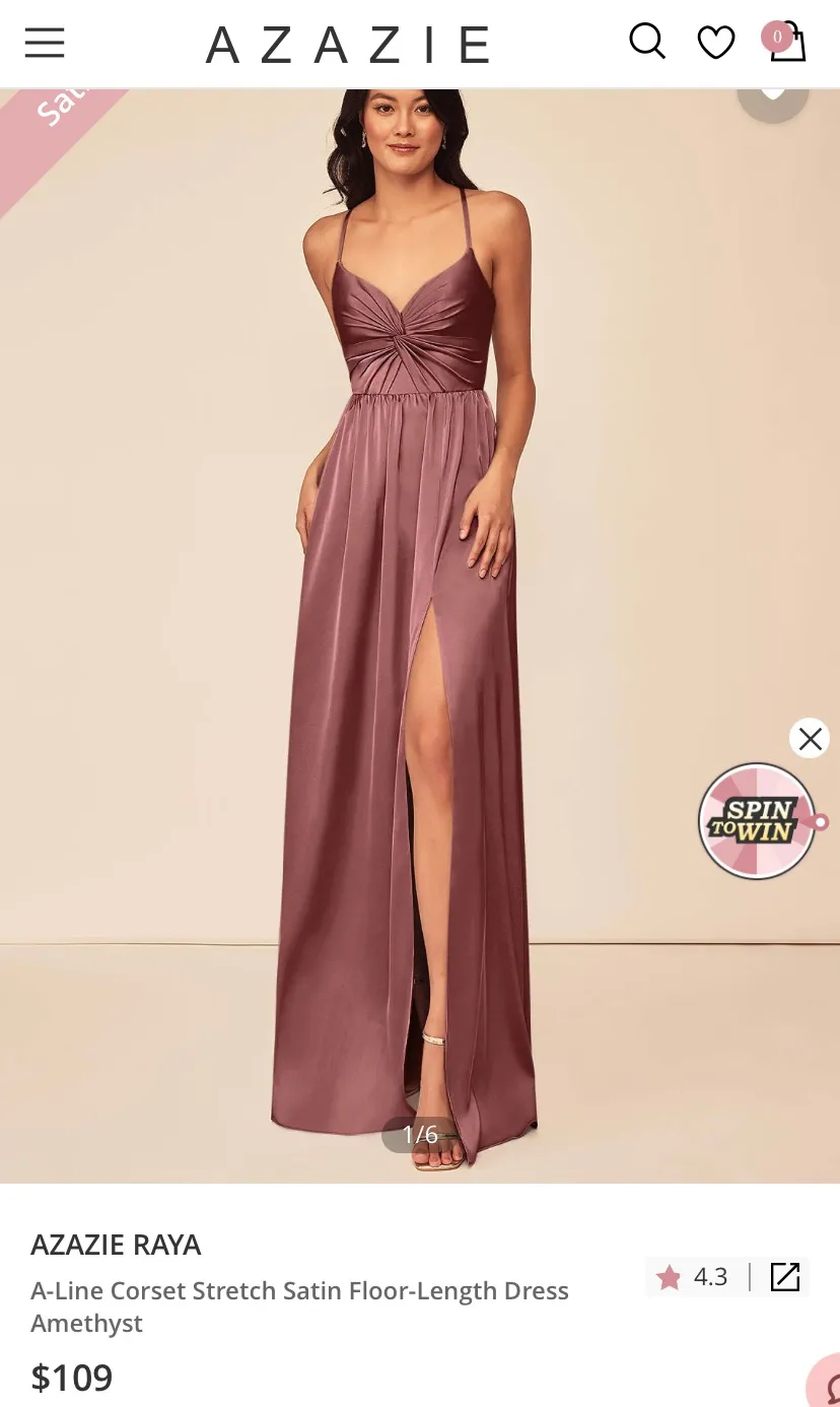 Bridesmaid Dress Worn ONCE - Image 2