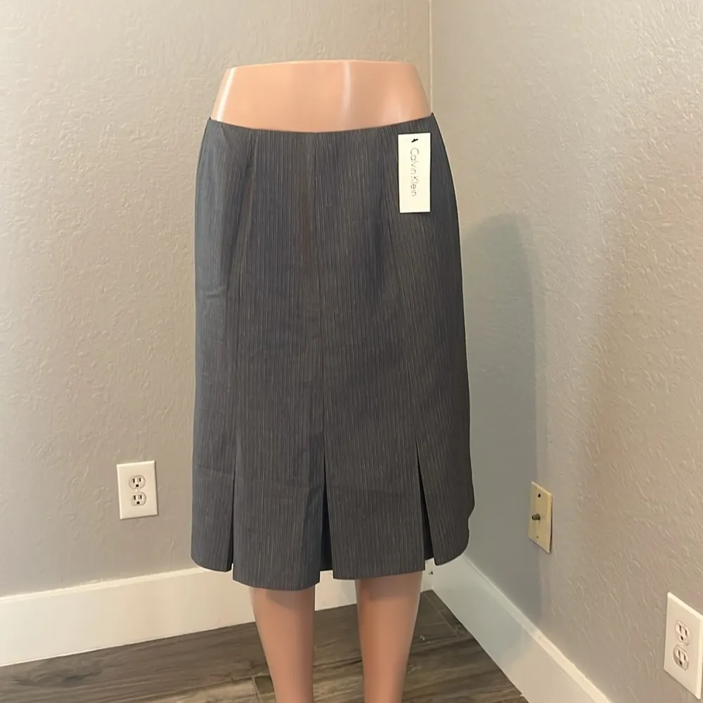 Calvin Klein Pencil Skirt Women's Sz 10 Charcoal Gray Office Career Work NWT #18 - Image 6