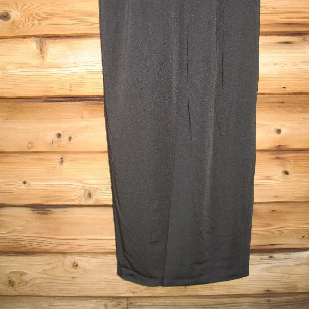 MAC DUGGAL 11787 Quarter Sleeve Crystal Neck Feather Detail Dress - Image 13