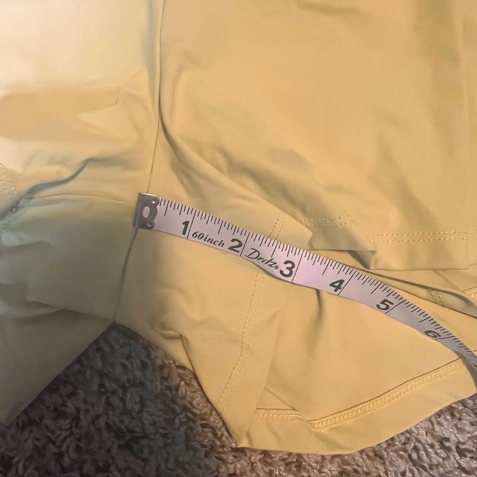 Halara XL Athletic Shorts Yellow High Waisted Running Workout Shorts - Image 4