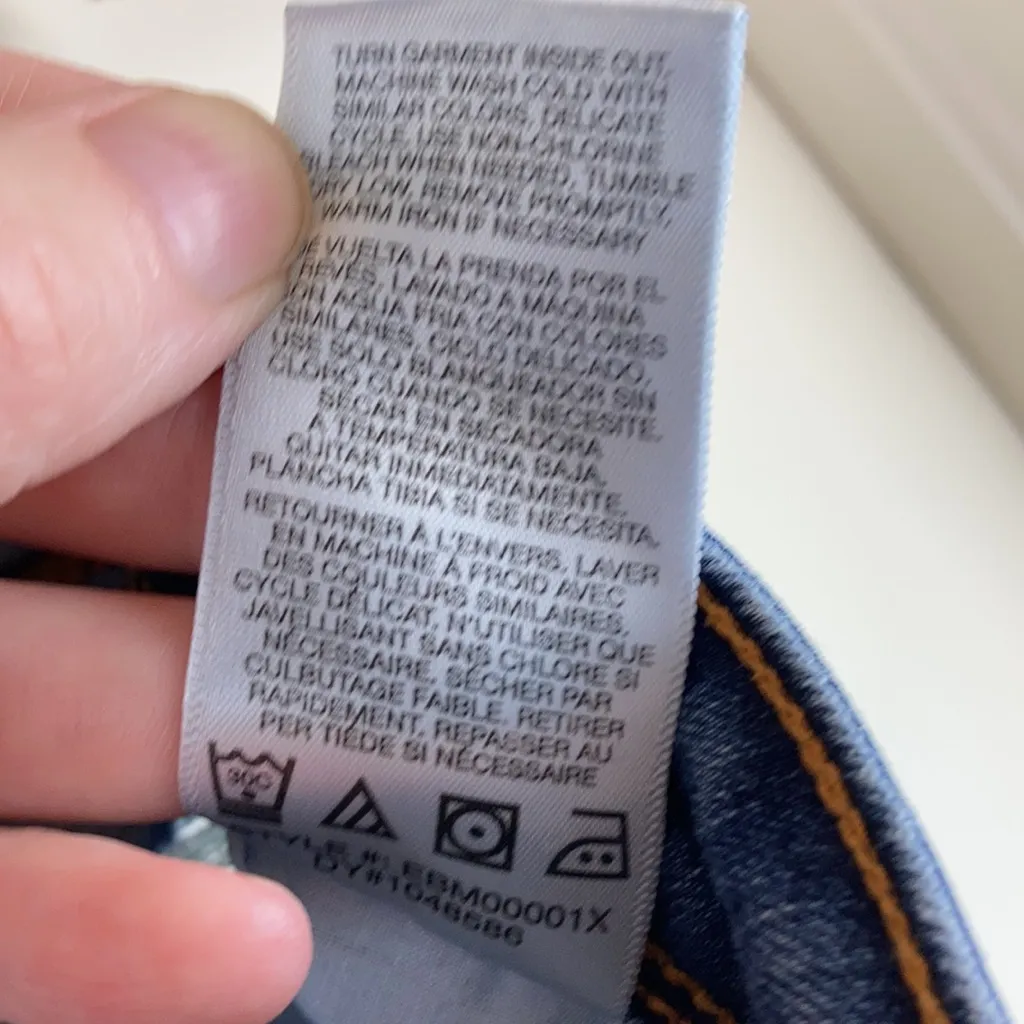 🌞Kensie Distressed Effortless Ankle Mid Rise Skinny Zip Up Jeans A144 Blue Size undefined - Image 6