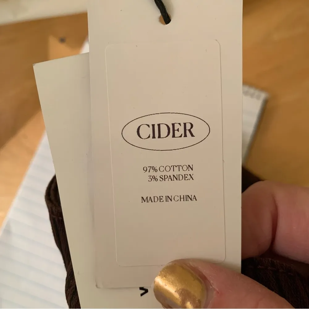 Cider Brown and Black Striped Pants Size Medium to Large NWT - Image 10