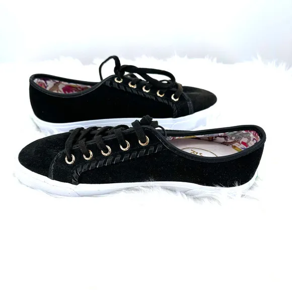 Jack Rogers‎ size 6.5 M new without box Carter black suede lace up sneakers - Image 5
