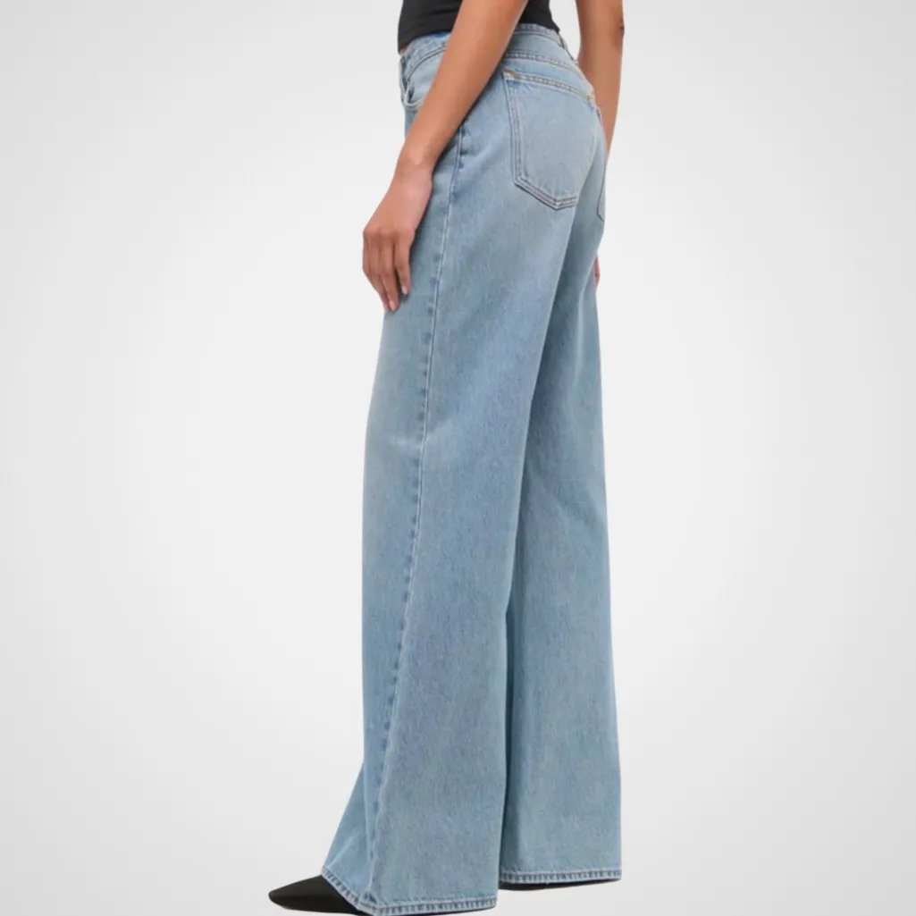 NWT Abercrombie & Fitch The Baggy Boot Mid-Rise Jeans Size 34 - Image 4