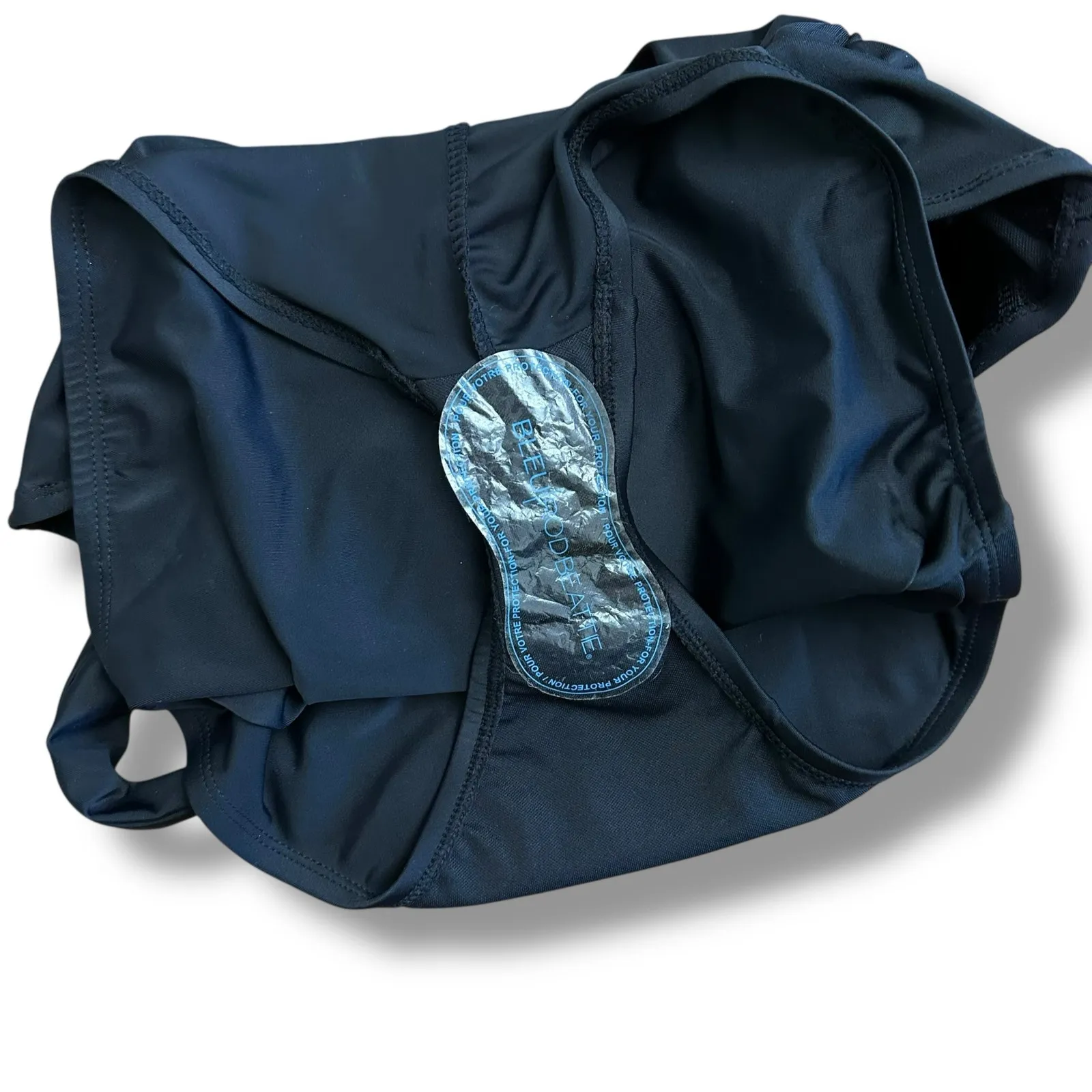 Bleu Rod Beattie Black One Piece Swimsuit Women’s Size 8 Ruched Lace Up Bust - Image 8