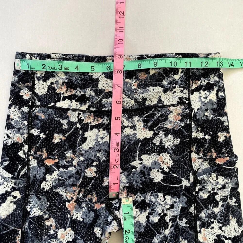 Lululemon Leggings Womens 6 Wunder Under High Rise Crop Tight Dark Floral Yoga - Image 5