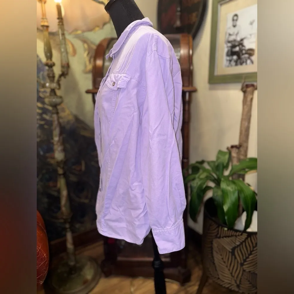 EUC DUCK-HEAD LIGHT PURPLE CORDUROY LIGHTWEIGHT BUTTON-DOWN SHIRT - Image 2