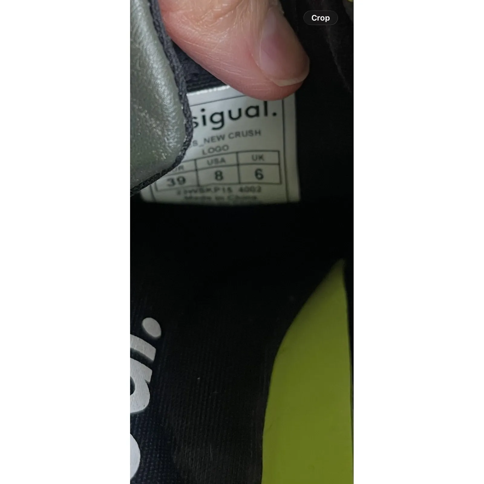 Desigual olive Green Studded Lace Up Sneakers Women's size 8 shoes comfort - Image 12