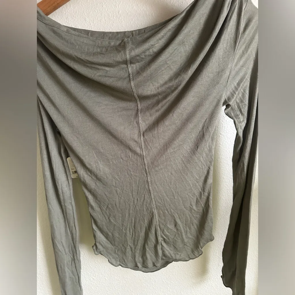 FREE PEOPLE IVY LEAGUE ARMY TOP - Image 7