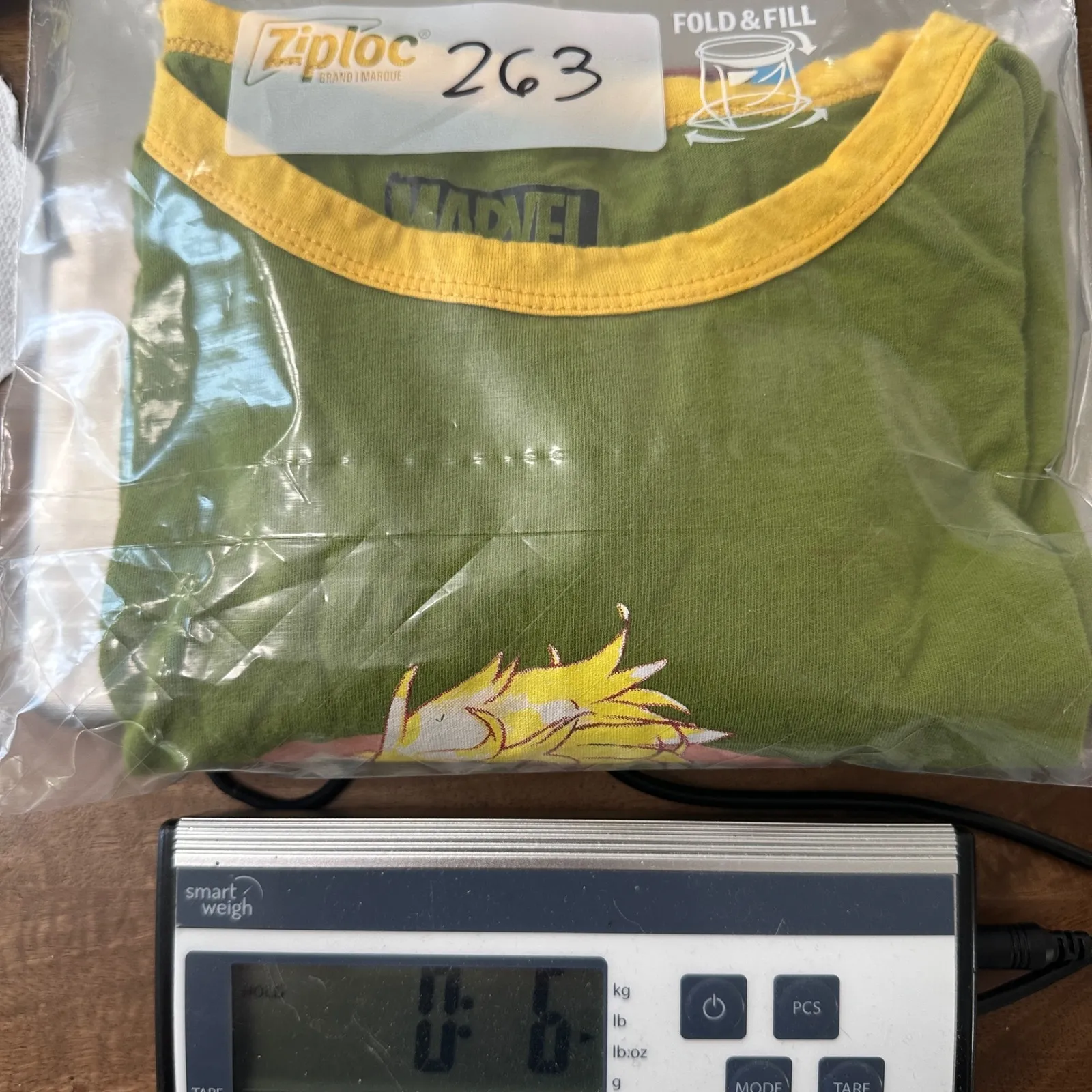 Marvel Captain Graphic T-Shirt Loot Wear Short Sleeve Green Yellow‎ Women Large - Image 8