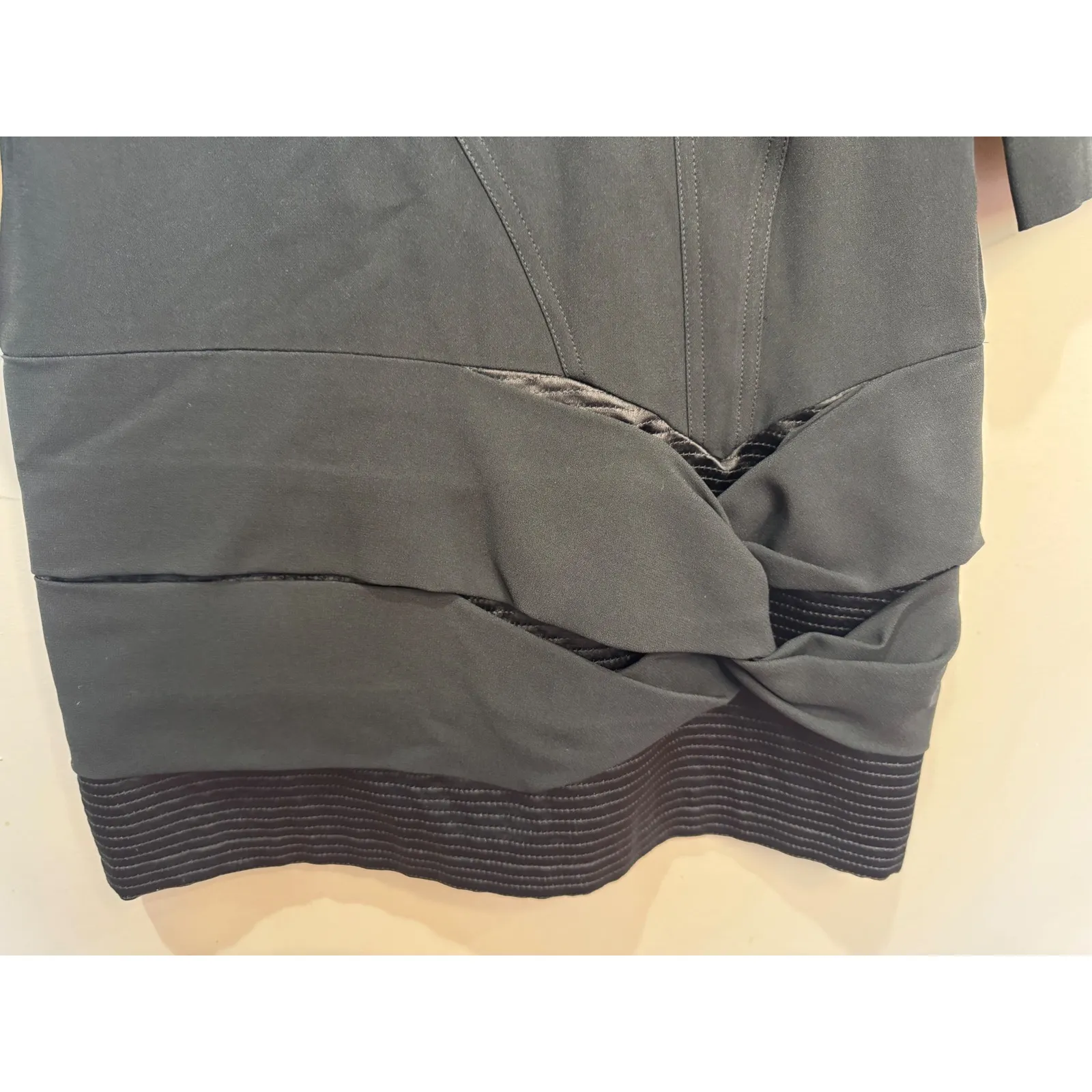 See by Chloe Black Sheath Dress 3/4 Sleeves Sz 4 - Image 7