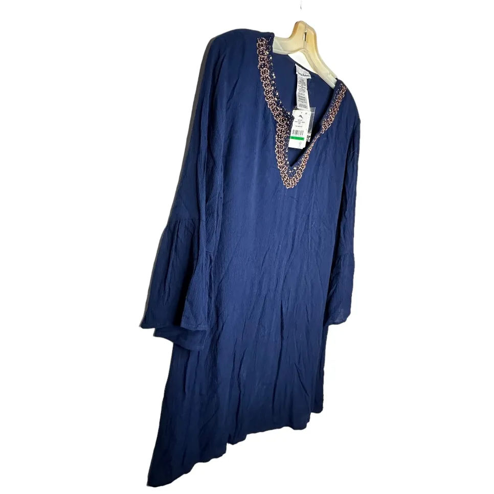 Tommy Bahama Crinkled‎ Beaded Tunic Top nwt - Image 3
