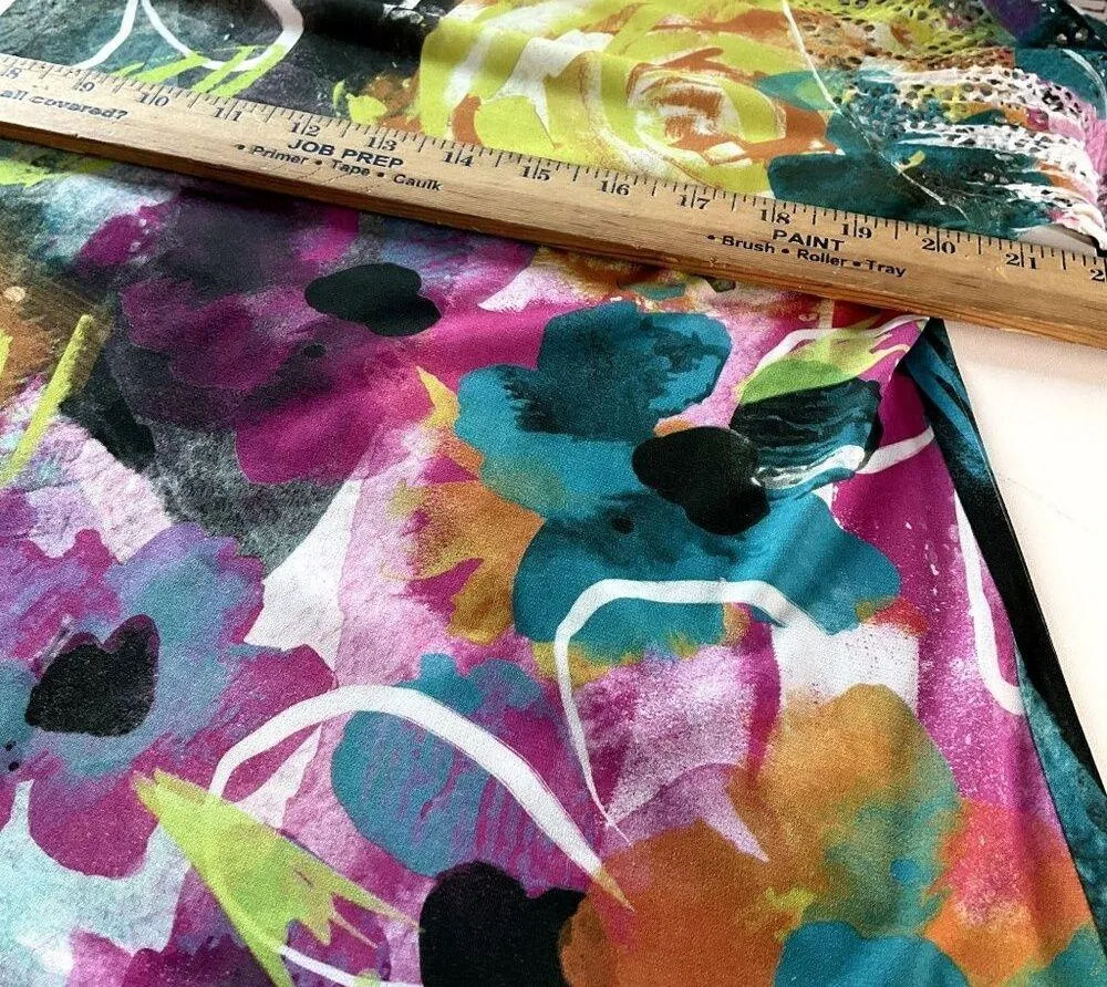 Jess and Jane Womens contrasting Color Knitted Mesh Tunic Top Multi Size Large Yellow - Image 6